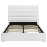 Felicity White Upholstered California King Platform Bed by Coaster at Eve Furniture