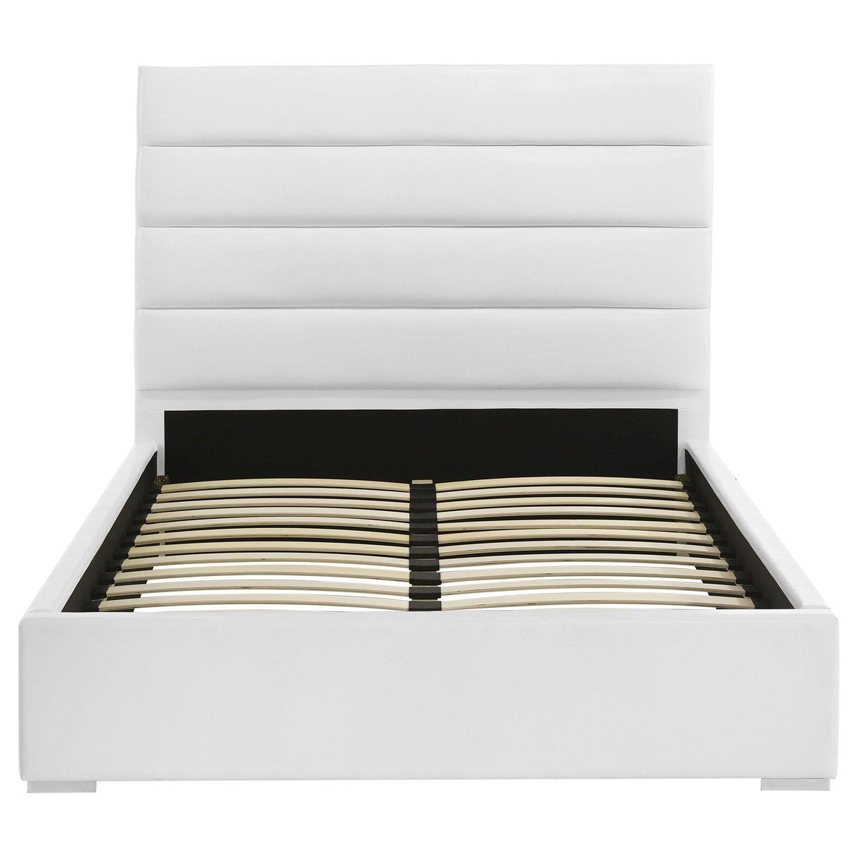 Felicity White Upholstered Full Platform Bed by Coaster at Eve Furniture