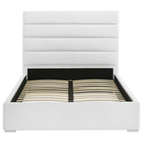 Felicity White Upholstered Full Platform Bed by Coaster at Eve Furniture