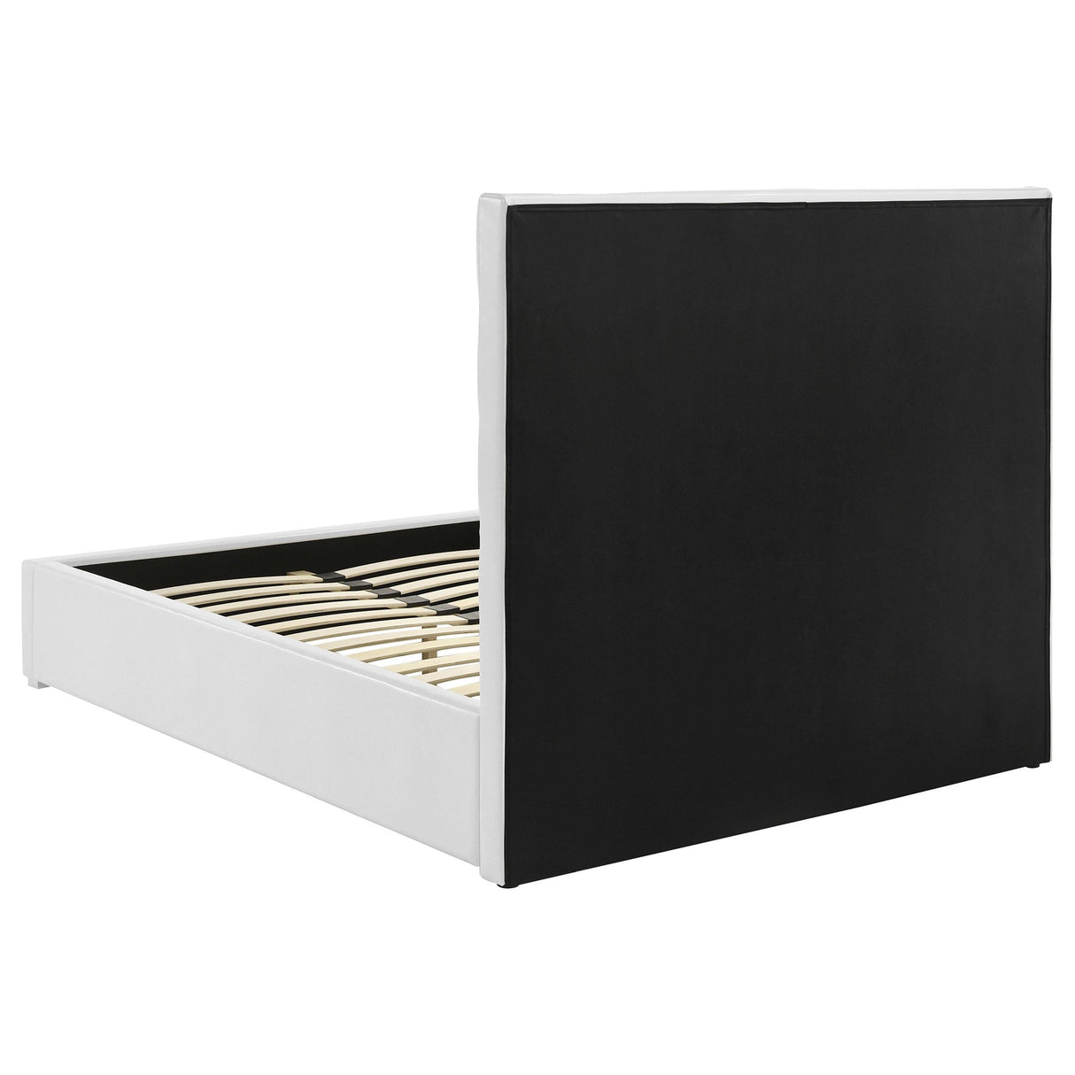 Felicity White Upholstered Full Platform Bed by Coaster at Eve Furniture