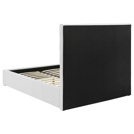 Felicity White Upholstered Full Platform Bed by Coaster at Eve Furniture
