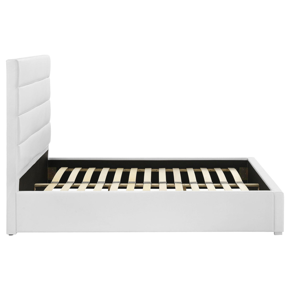 Felicity White Upholstered Full Platform Bed by Coaster at Eve Furniture
