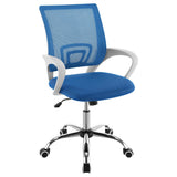 Felton Blue Upholstered Adjustable Home Office Desk Chair by Coaster at Eve Furniture