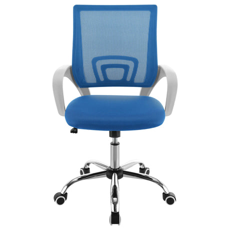 Felton Blue Upholstered Adjustable Home Office Desk Chair by Coaster at Eve Furniture