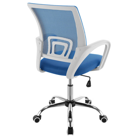 Felton Blue Upholstered Adjustable Home Office Desk Chair by Coaster at Eve Furniture