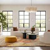 Fickle Cream Boucle Swivel Chair by TOV Furniture at Eve Furniture