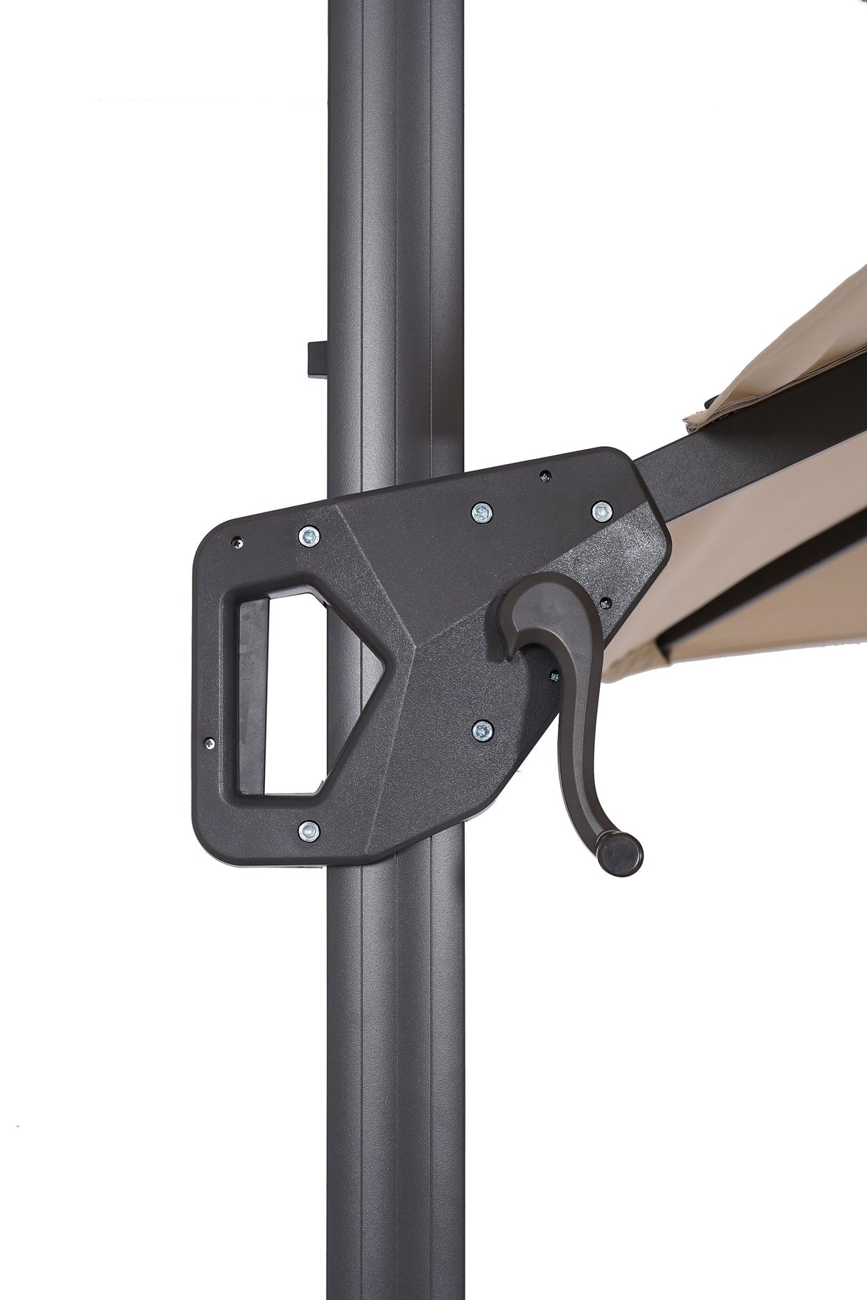 Fida Teal 8 Ft Square Umbrella w/ Double Top + 37" Large Base by Furniture of America at Eve Furniture