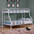 Finnerty White Twin/Full Bunk Bed by Furniture of America at Eve Furniture