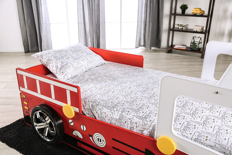 Firestall Red Twin Bed by Furniture of America at Eve Furniture