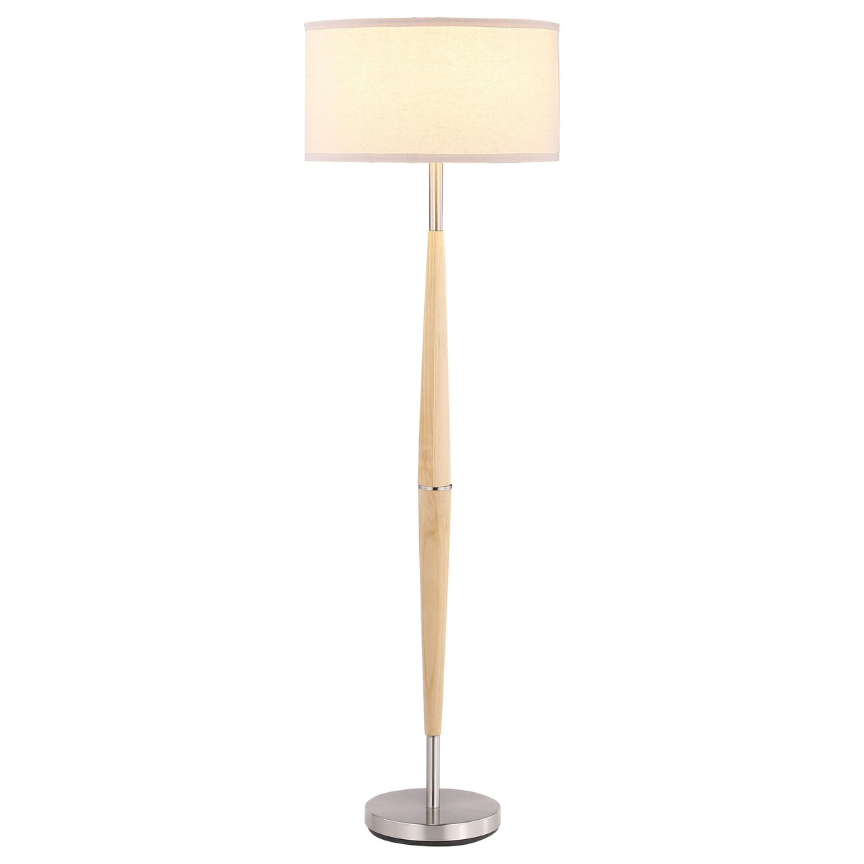 Flanary Natural 58-inch Drum Shade Tapered Floor Lamp by Coaster at Eve Furniture