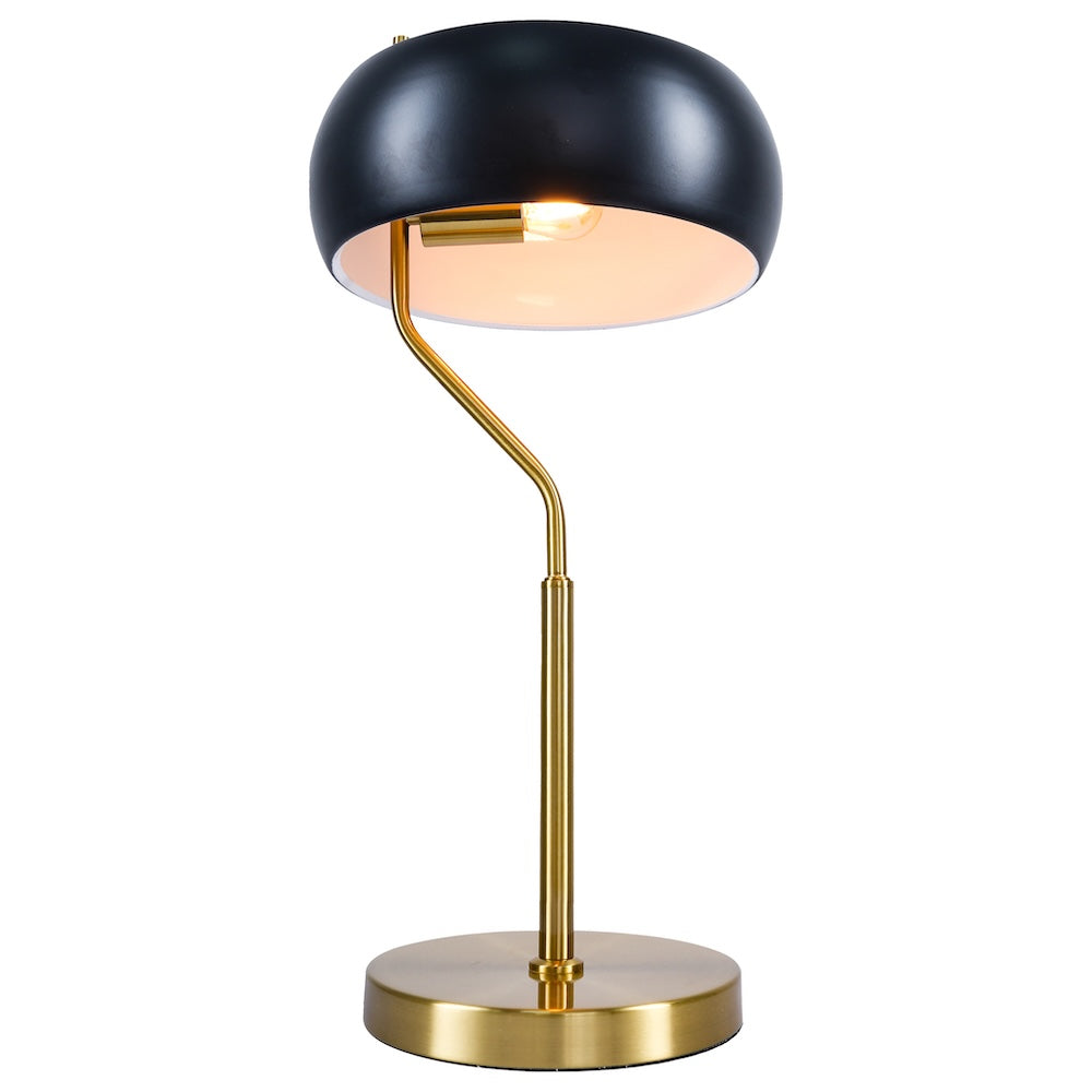 Flux Table Lamp - Black Outer - White Inner by Ashcroft Imports at Eve Furniture