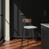Foley White Counter Stool by Moe's Home at Eve Furniture