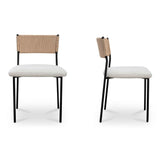 Foley White Dining Chair (Set of 2) by Moe's Home at Eve Furniture