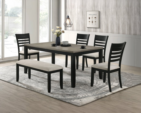 Folio Black Dining Table by Crown Mark at Eve Furniture