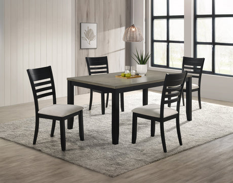 Folio Black Dining Table by Crown Mark at Eve Furniture