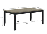 Folio Black Dining Table by Crown Mark at Eve Furniture