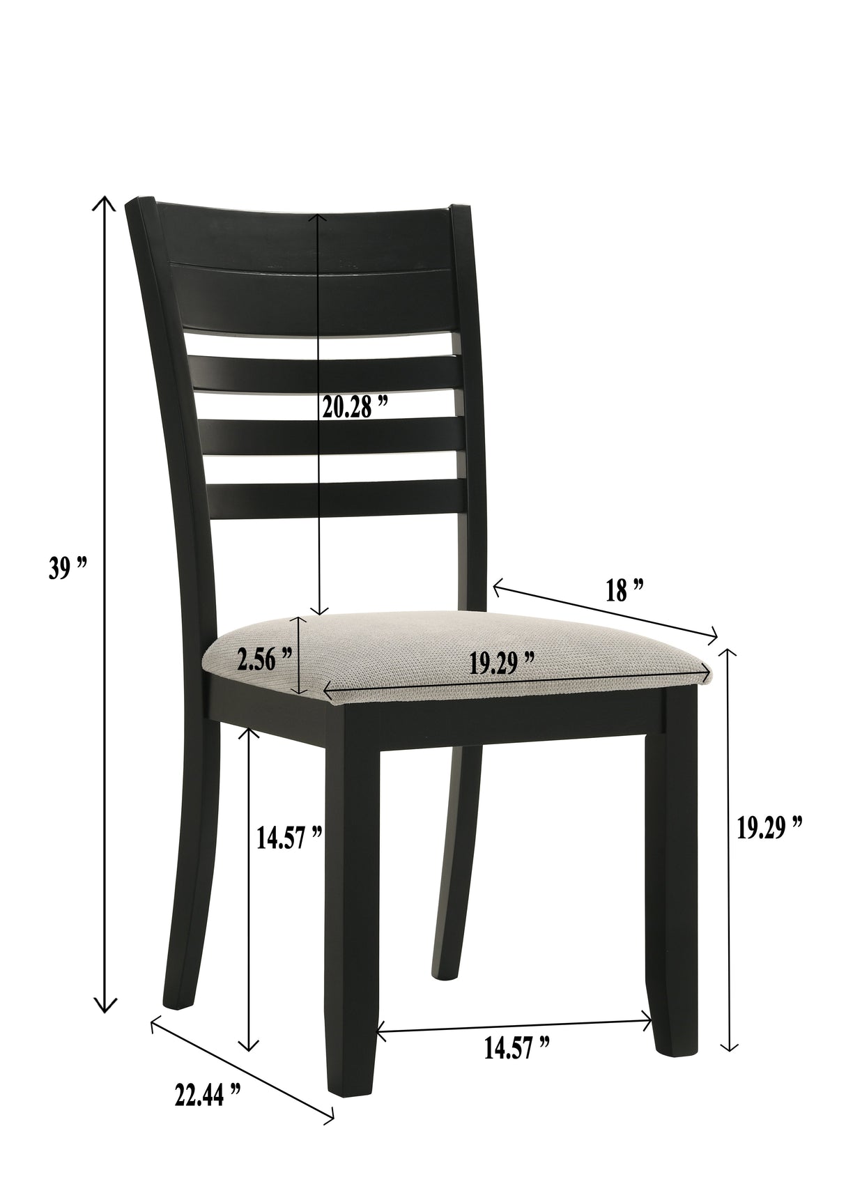 Folio Black and Neutral Dining Set by Crown Mark at Eve Furniture