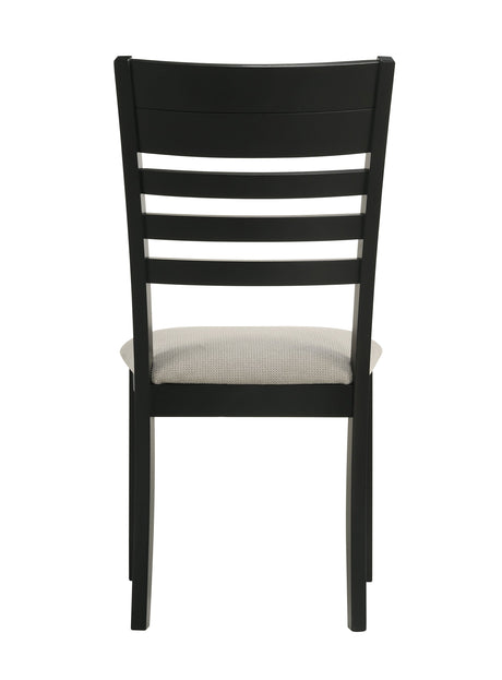 Folio Black and Neutral Dining Set by Crown Mark at Eve Furniture