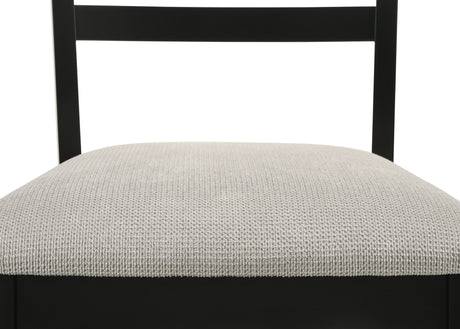 Folio Black and Neutral Dining Set by Crown Mark at Eve Furniture