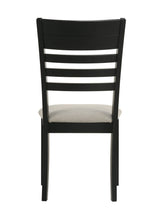 Folio Black and Neutral Dining Side Chair, Set of 2 by Crown Mark at Eve Furniture