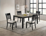 Folio Black and Neutral Dining Side Chair, Set of 2 by Crown Mark at Eve Furniture