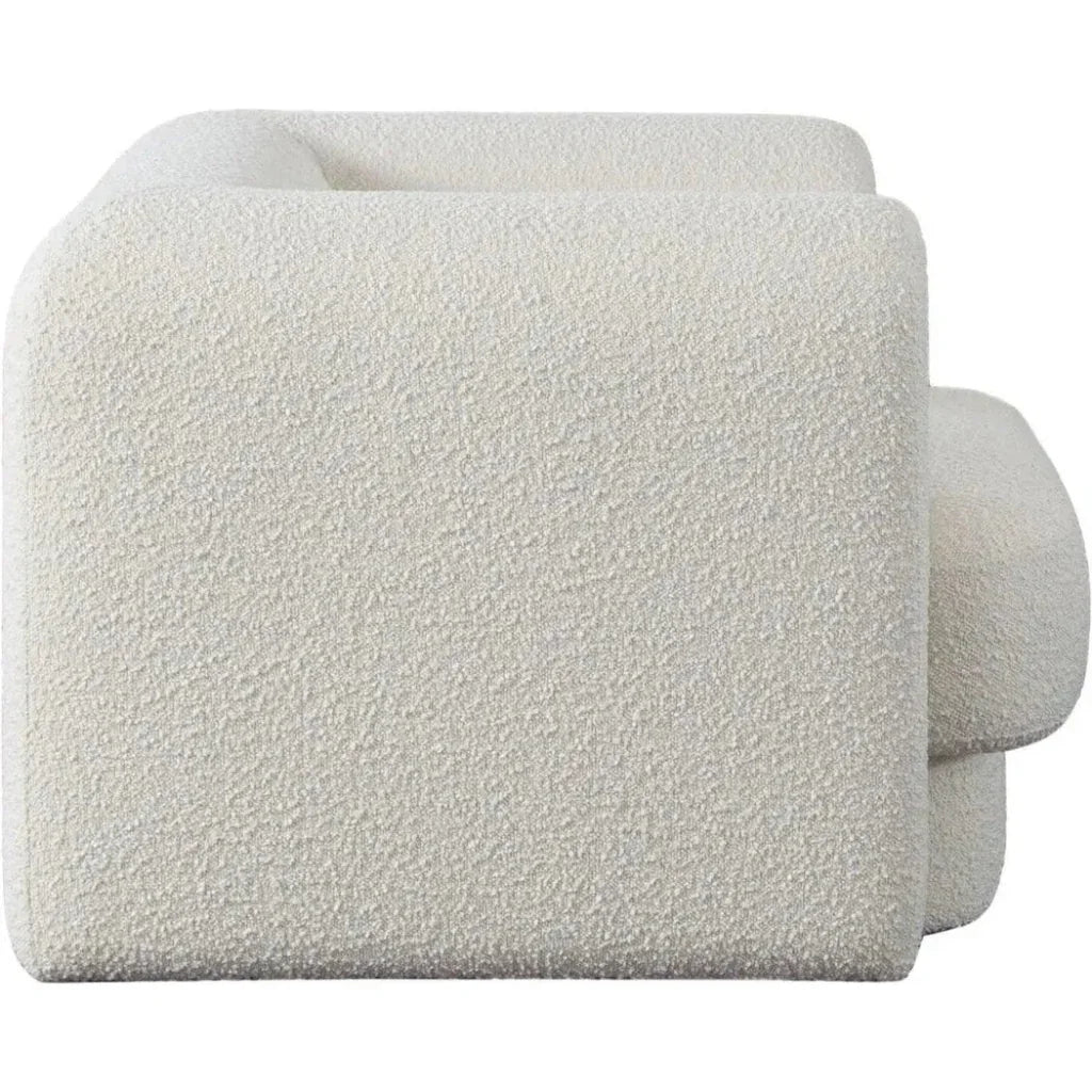 Form Ivory & Camel Boucle Fabric Arm Chair by Diamond Sofa at Eve Furniture