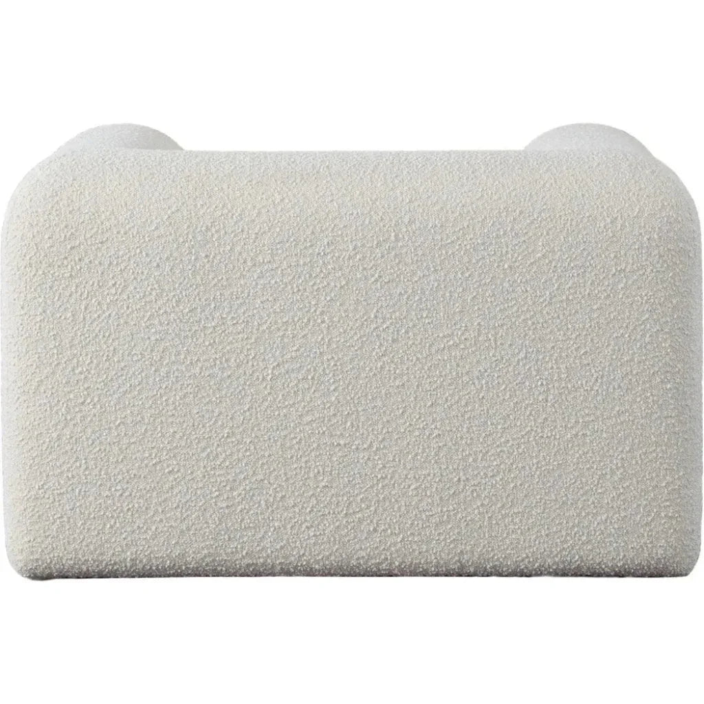 Form Ivory & Camel Boucle Fabric Arm Chair by Diamond Sofa at Eve Furniture