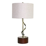 Foundry Twisted Metal Table Lamp by Ashcroft Imports at Eve Furniture