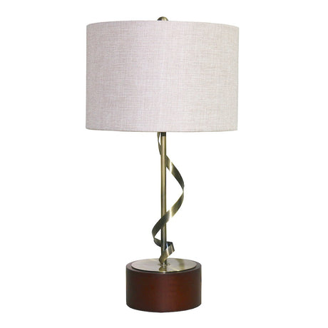Foundry Twisted Metal Table Lamp by Ashcroft Imports at Eve Furniture