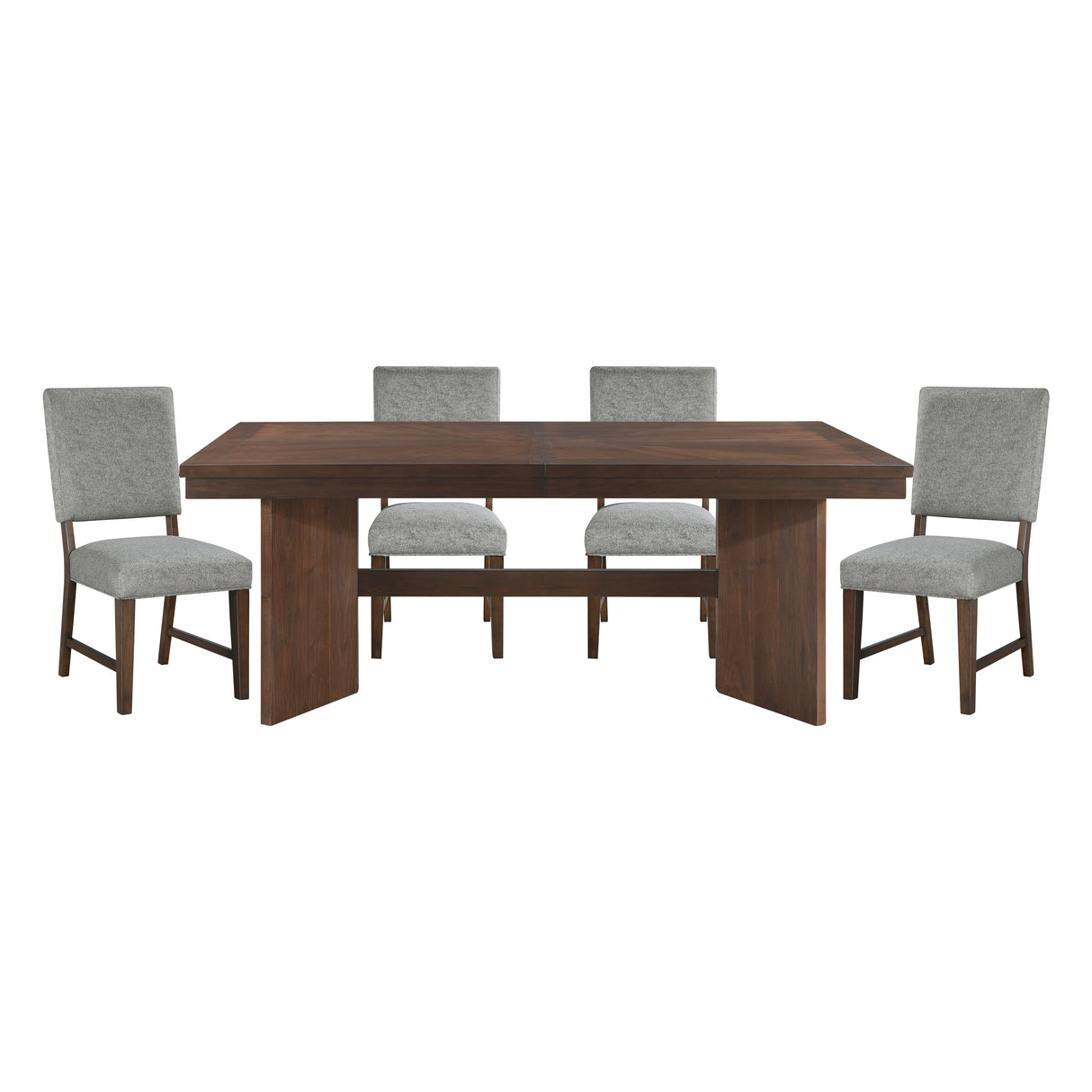 Franco Walnut/Gray Dining Set by Homelegance at Eve Furniture