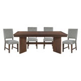 Franco Walnut/Gray Dining Set by Homelegance at Eve Furniture