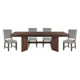 Franco Walnut/Gray Dining Set by Homelegance at Eve Furniture
