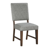 Franco Walnut/Gray Dining Side Chair, Set of 2 by Homelegance at Eve Furniture