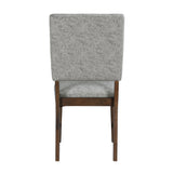 Franco Walnut/Gray Dining Side Chair, Set of 2 by Homelegance at Eve Furniture