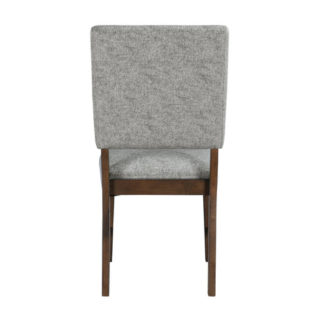 Franco Walnut/Gray Dining Side Chair, Set of 2 by Homelegance at Eve Furniture