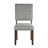 Franco Walnut/Gray Dining Side Chair, Set of 2 by Homelegance at Eve Furniture