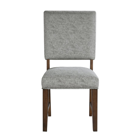 Franco Walnut/Gray Dining Side Chair, Set of 2 by Homelegance at Eve Furniture