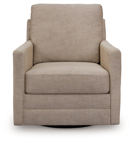 Freybourne Twill Swivel Accent Chair by Ashley at Eve Furniture