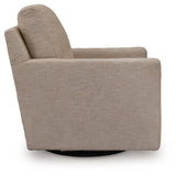 Freybourne Twill Swivel Accent Chair by Ashley at Eve Furniture