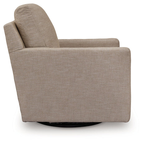 Freybourne Twill Swivel Accent Chair by Ashley at Eve Furniture