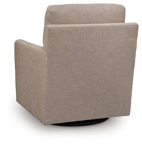Freybourne Twill Swivel Accent Chair by Ashley at Eve Furniture