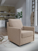Freybourne Twill Swivel Accent Chair by Ashley at Eve Furniture