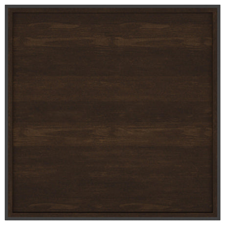 Fulton Dark Brown Square Mango Wood Coffee Table by Coaster at Eve Furniture