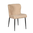 Jennifer 20" Dining Chair in Beige Eco Suede by Home Trends & Design at Eve Furniture