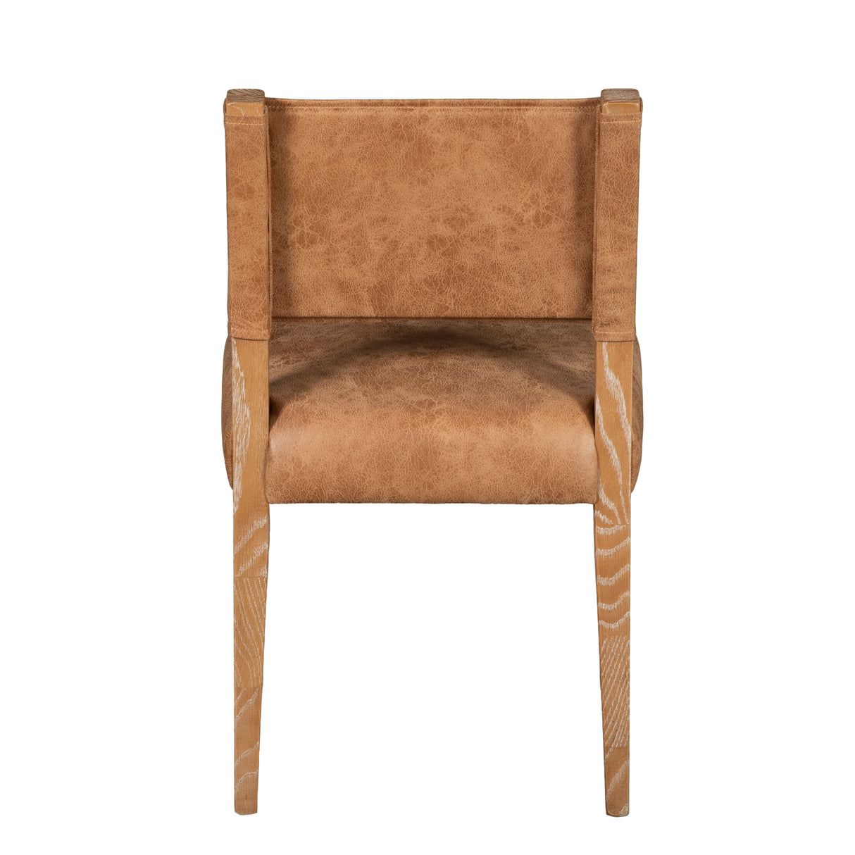 Maya 21" Dining Chair in Tan Leather with Natural Legs by Home Trends & Design at Eve Furniture