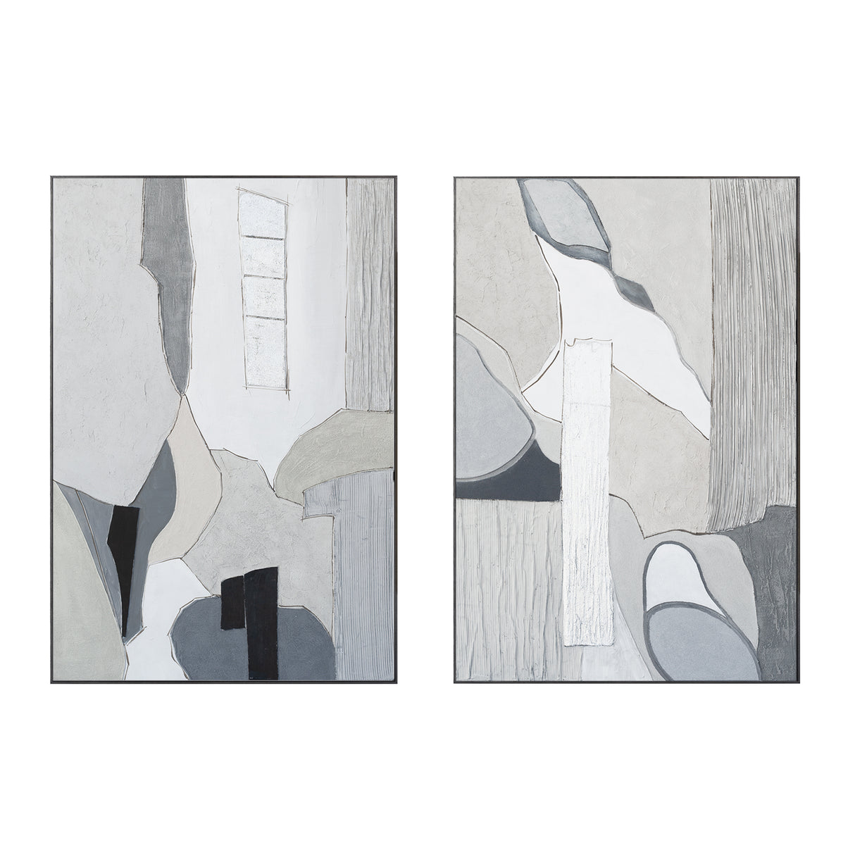 Palette Desert Mirage Hand Painted Framed Diptych by Home Trends & Design at Eve Furniture