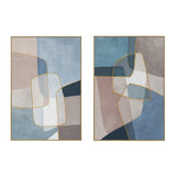 Palette Glass Mosaic Hand Painted Framed Diptych by Home Trends & Design at Eve Furniture