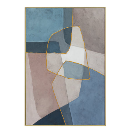 Palette Glass Mosaic Hand Painted Framed Diptych by Home Trends & Design at Eve Furniture