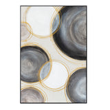 Palette Gilded Globes Hand Painted Framed Triptych by Home Trends & Design at Eve Furniture