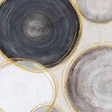 Palette Gilded Globes Hand Painted Framed Triptych by Home Trends & Design at Eve Furniture